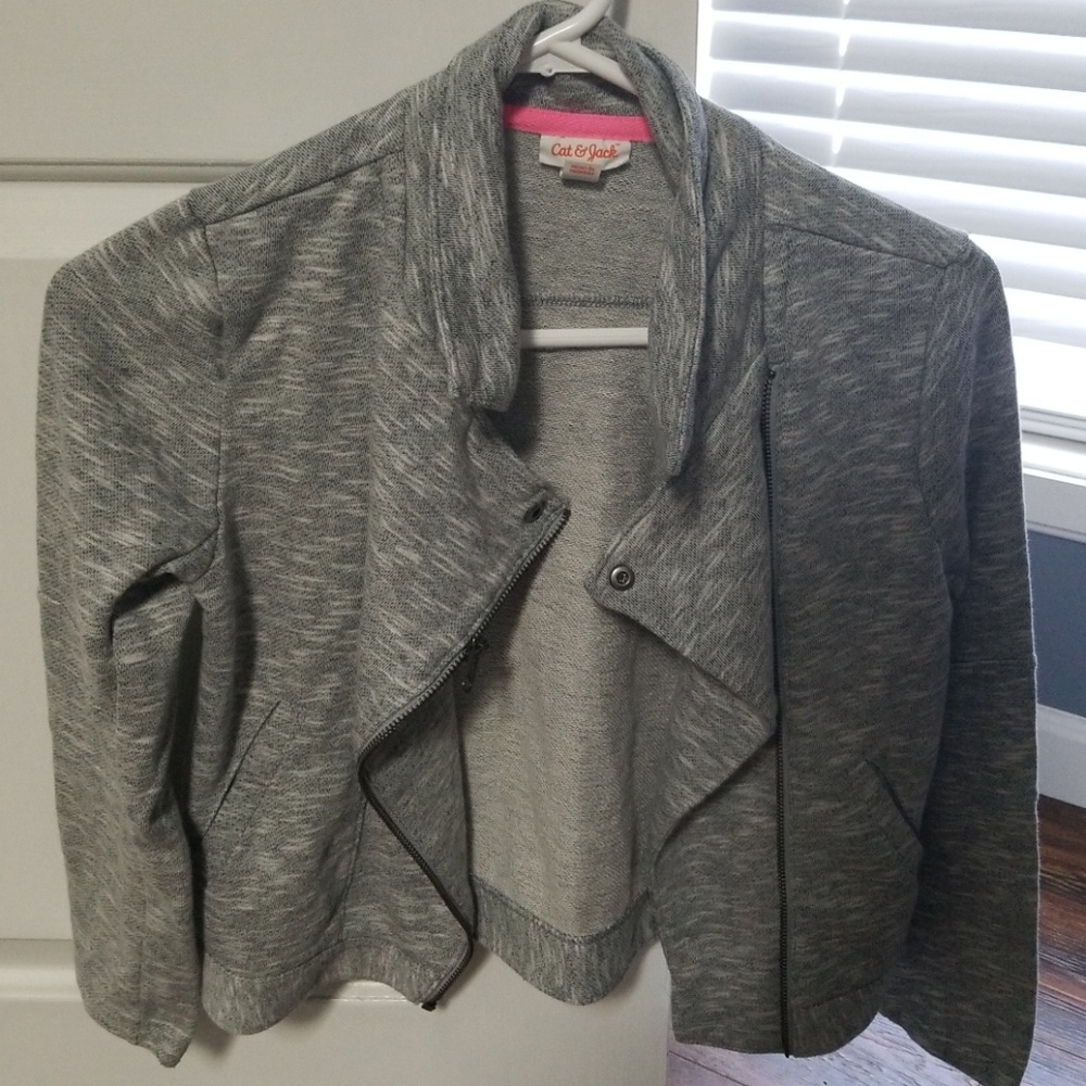 Gray Zip up sweatshirt